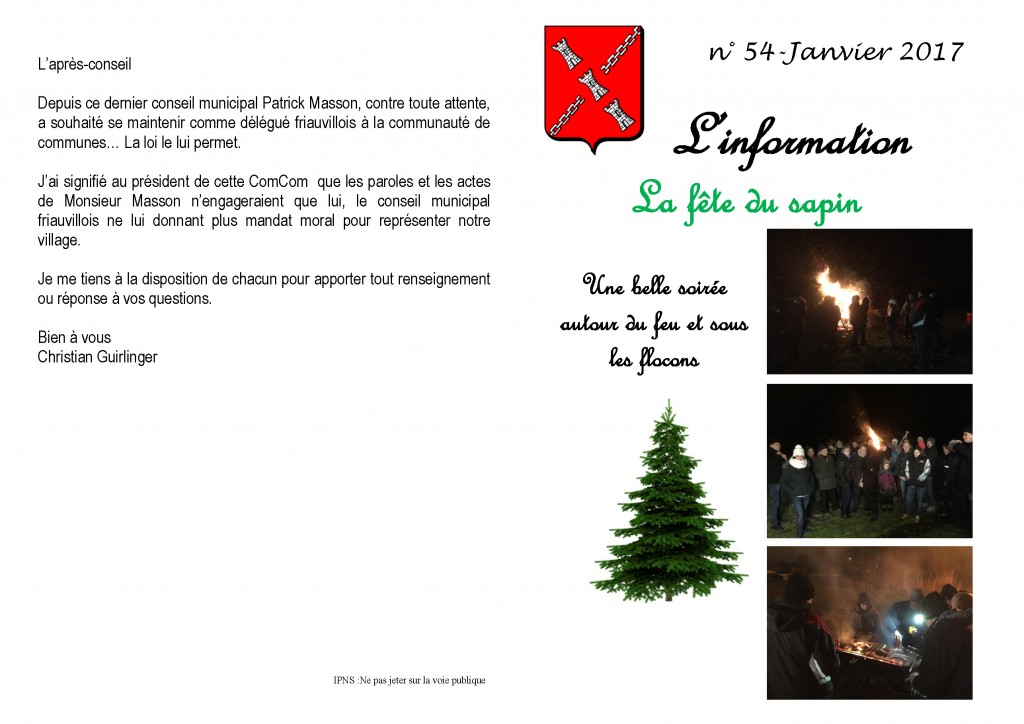 1ere page info 54