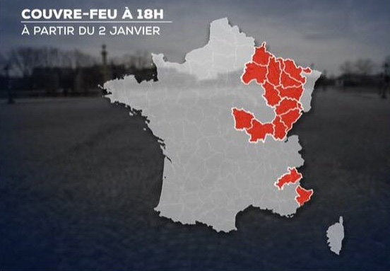 2 janvier : couvre-feu dès 18h