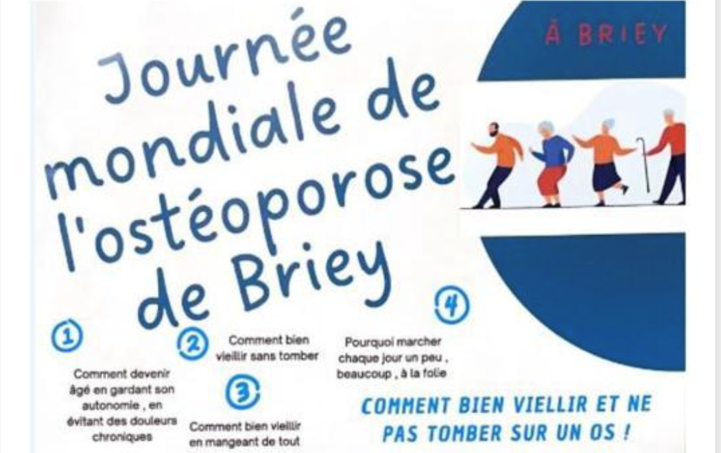 Journée mondiale Ostéoporose Briey 20 oct