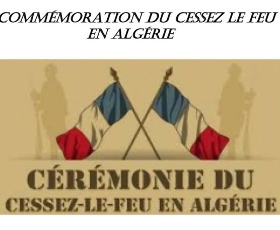 cérémonie du cessez- le-feu en Algérie