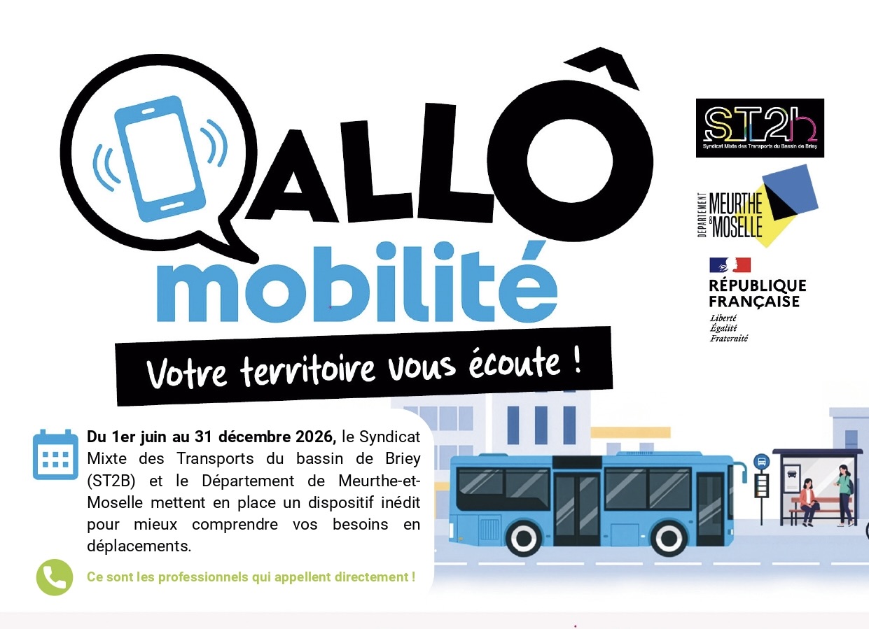 Allô Mobilité au 0 800 710 054  Appel gratuit