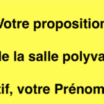 Un nom pour la salle polyvalente 4 mars 2026