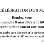 Commémoration du 8 mai 1945