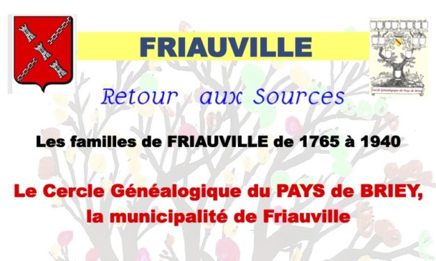 Généalogie – retour aux sources 14 et 15 oct