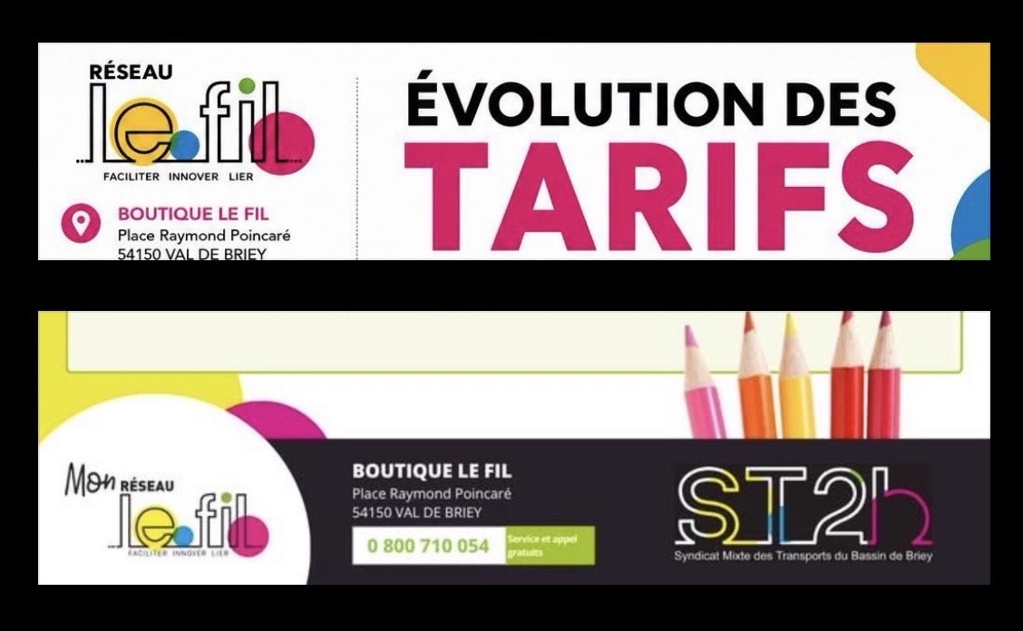 Nouveaux tarifs de transport ST2B