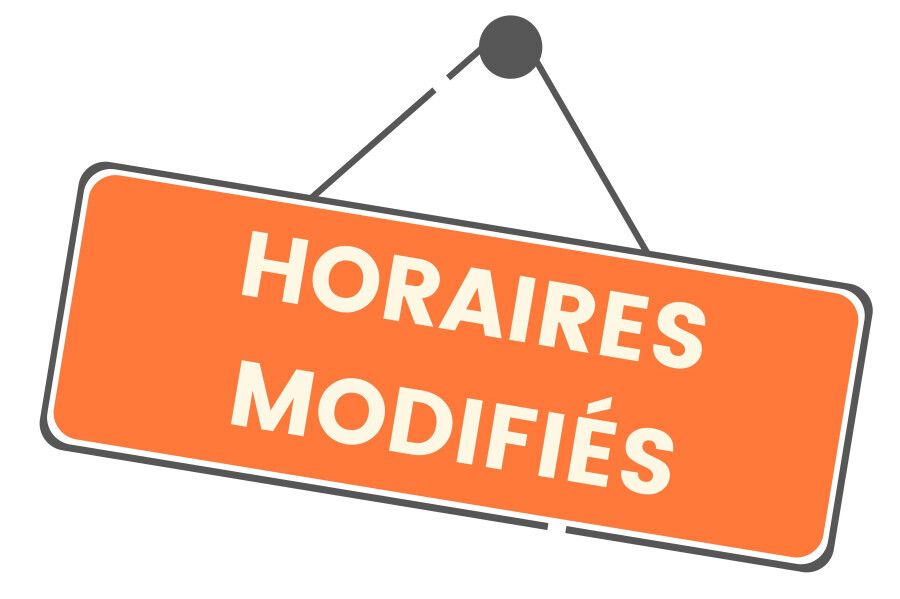 Horaires d'accueil aménagés