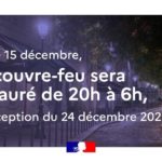 15 décembre : couvre-feu dès 20h00 jusqu’à 6h00