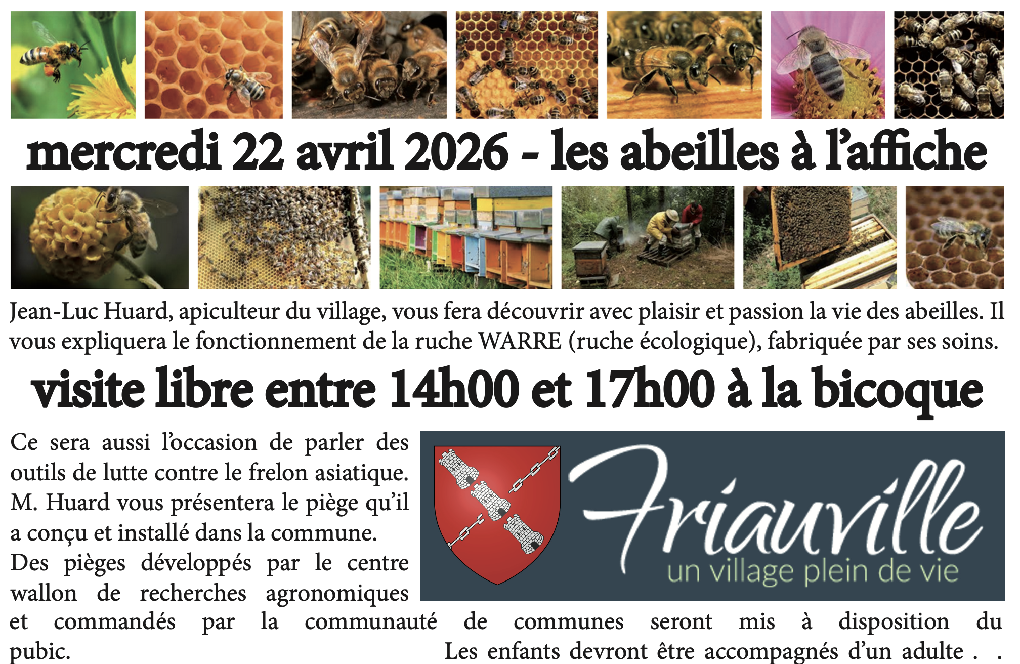 éco-journée 2026 : Abeilles et Frelons asiatiques