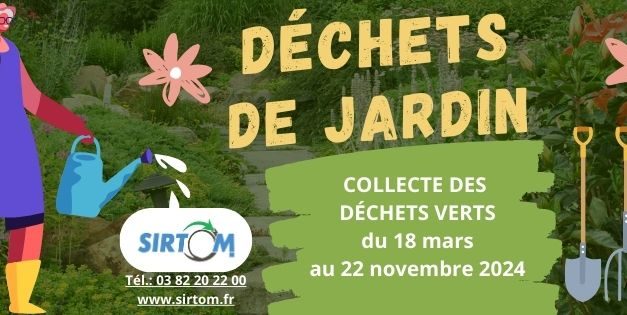 20 mars : ouverture de la saison de collecte des déchets de jardin par le Sirtom