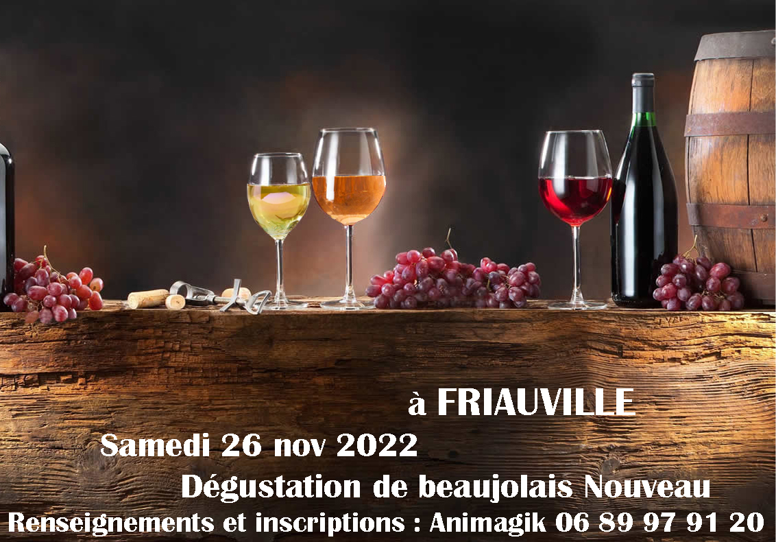 Dégustation du beaujolais nouveau 26 nov